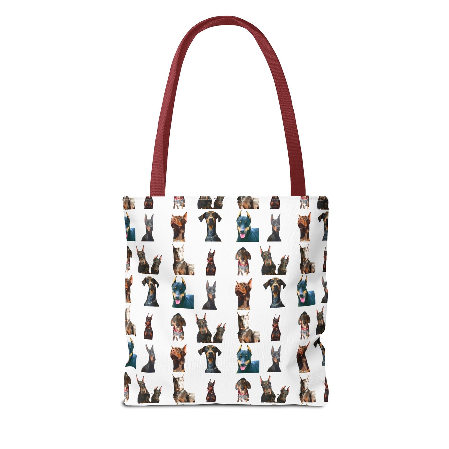 Edition 4 Doberman Model Pattern White Tote Bag