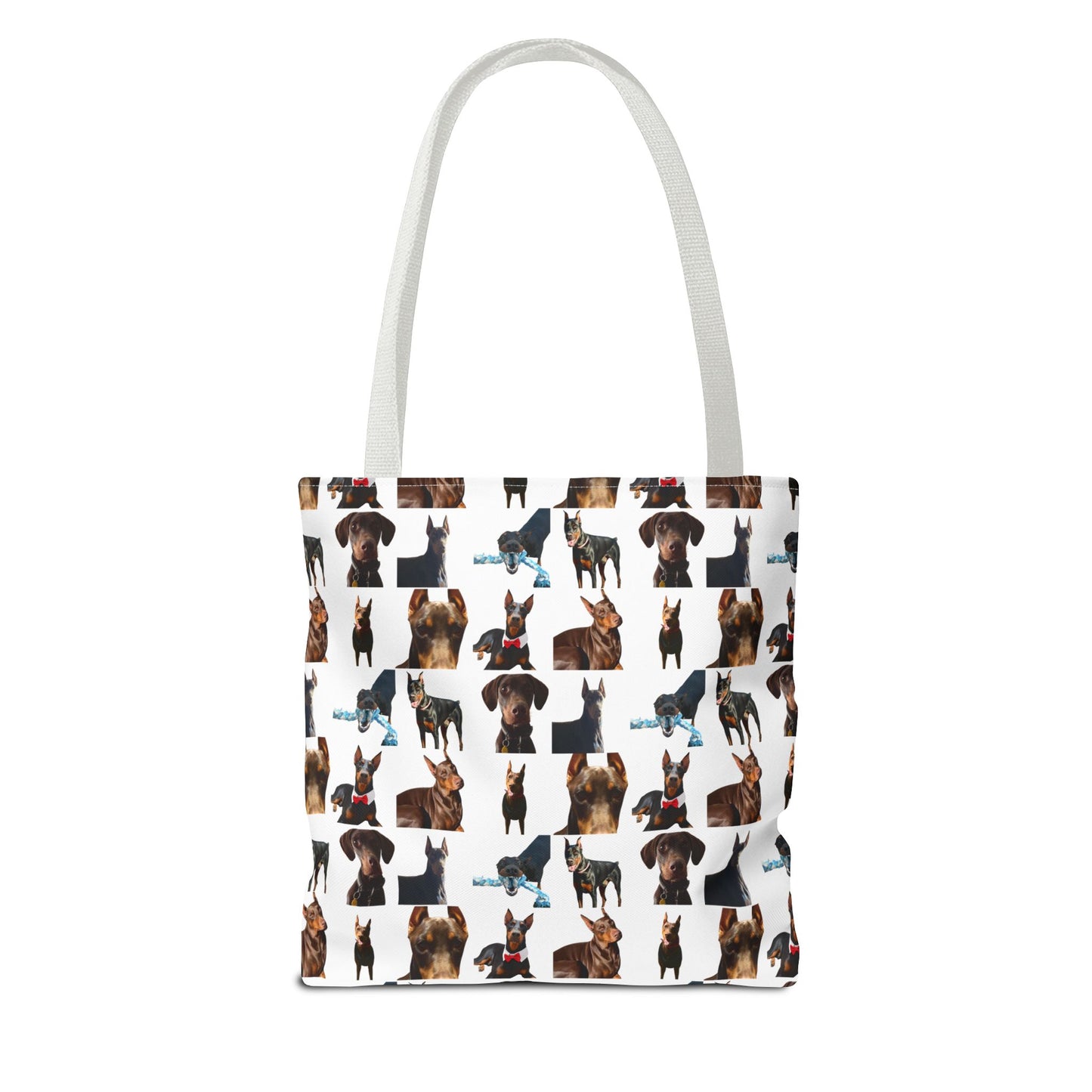 Edition 1 Doberman Model Pattern White Tote Bag