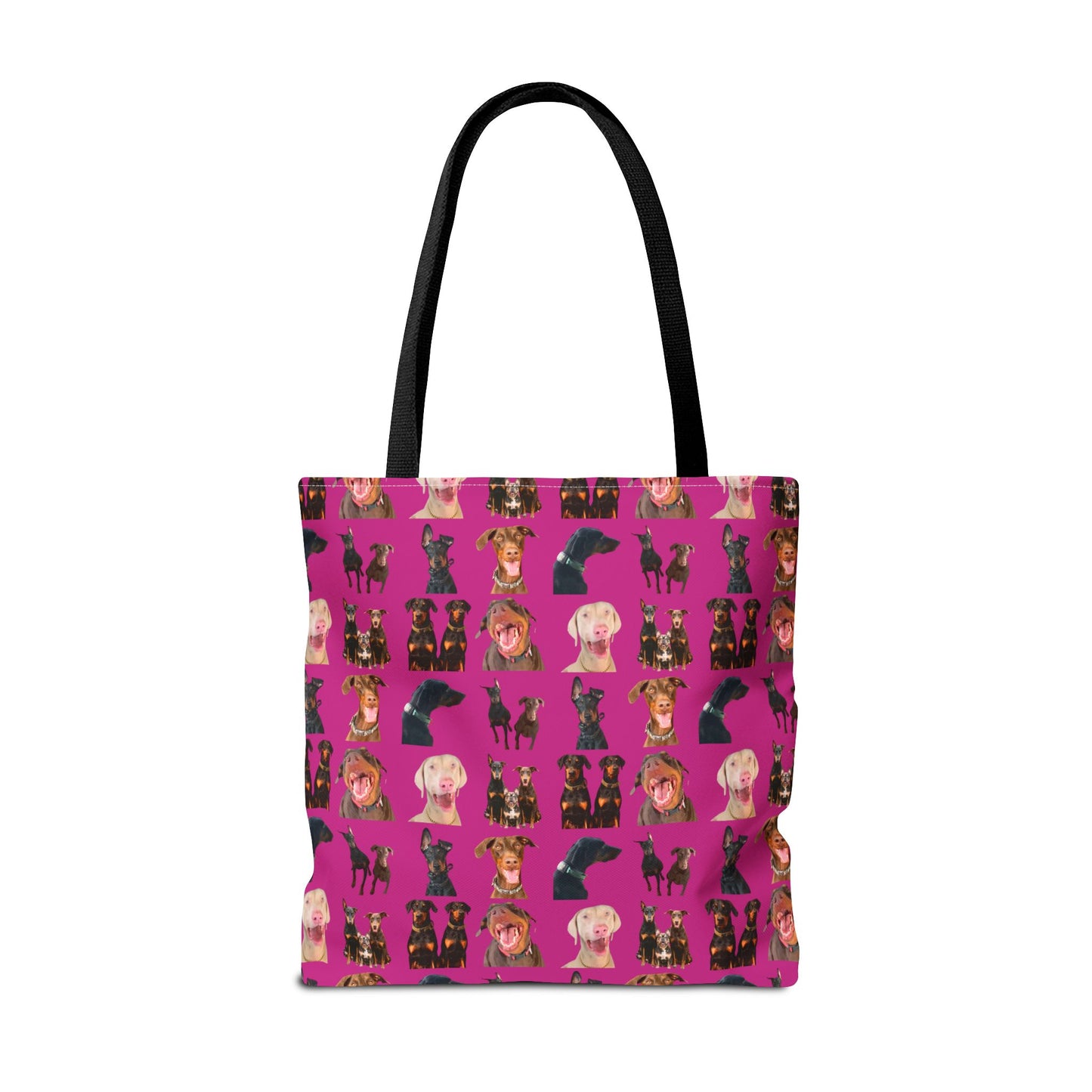Edition 9 Doberman Model Pattern Pink Tote Bag