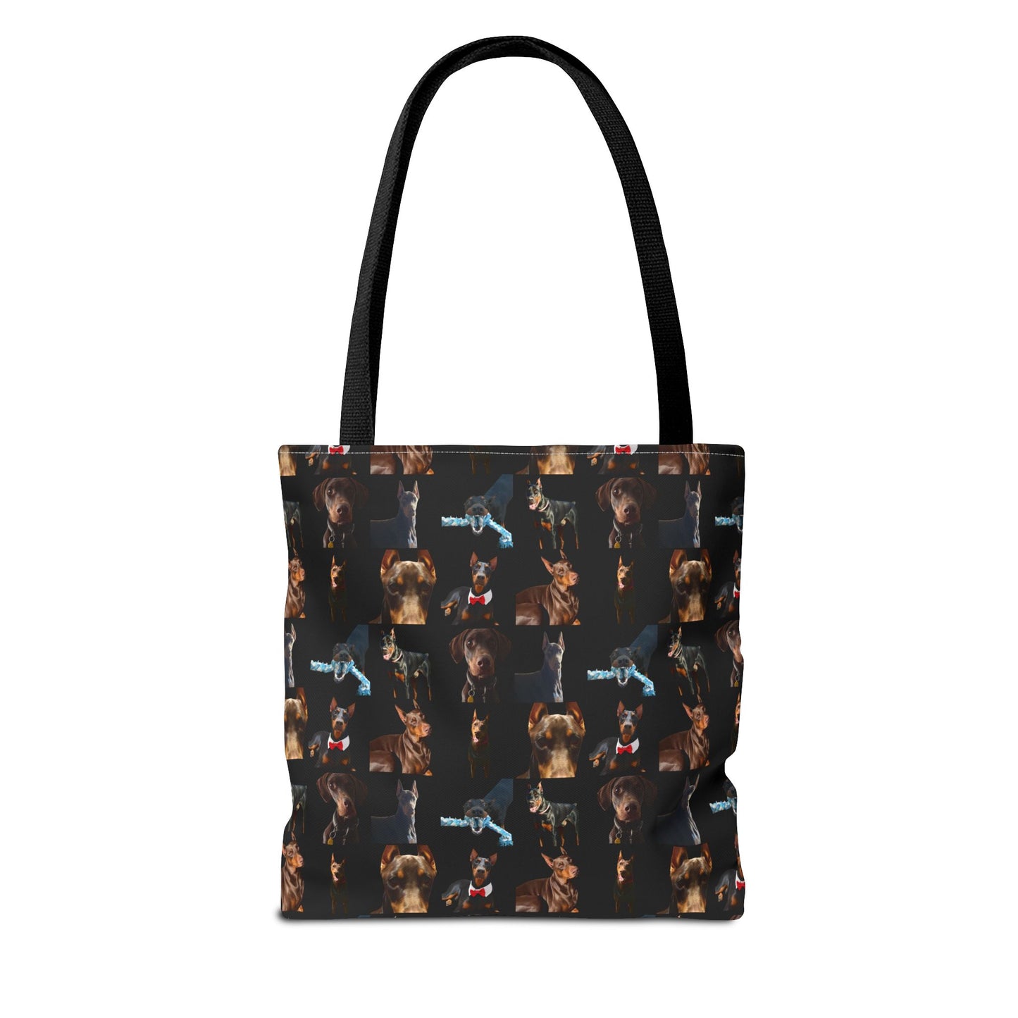 Edition 1 Doberman Model Pattern Black Tote Bag