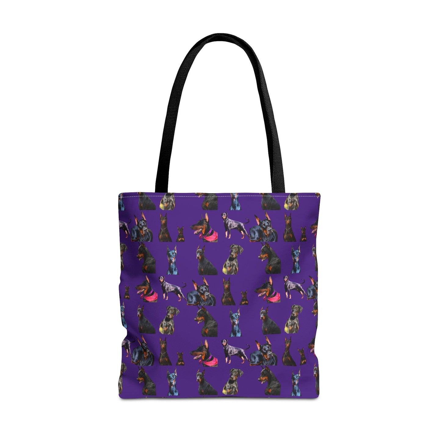 Edition 7 Doberman Model Pattern Purple Tote Bag
