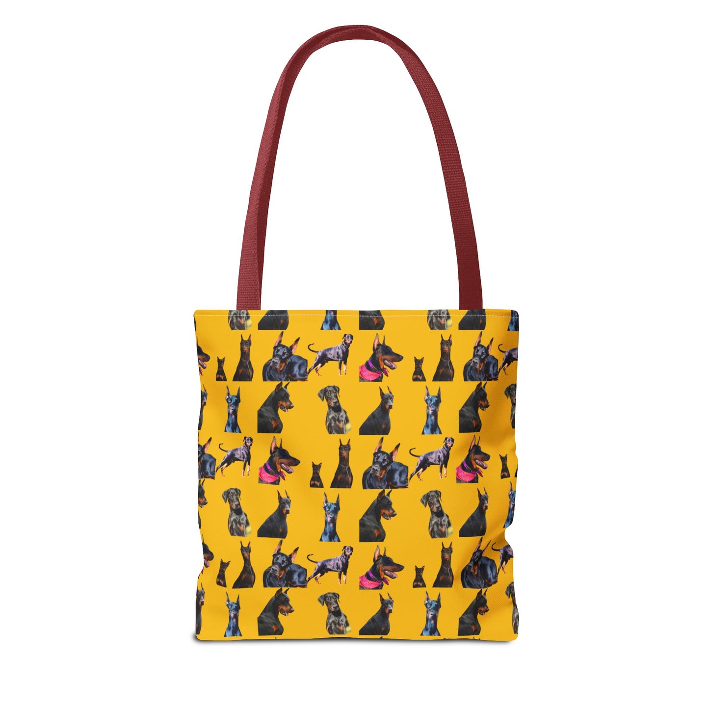 Edition 7 Doberman Model Pattern Yellow Tote Bag