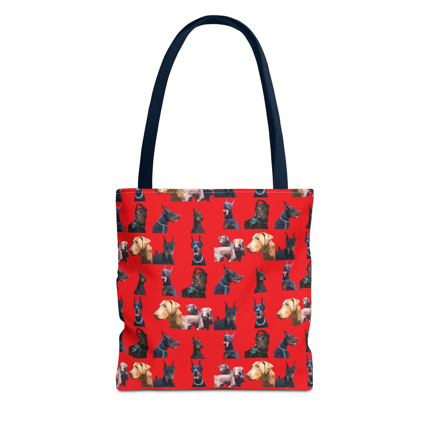 Edition 8 Doberman Model Pattern Red Tote Bag