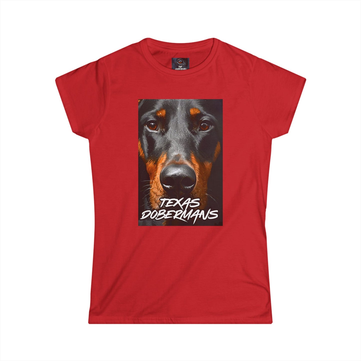 Doberman Texas 1 Women's Softstyle Tee