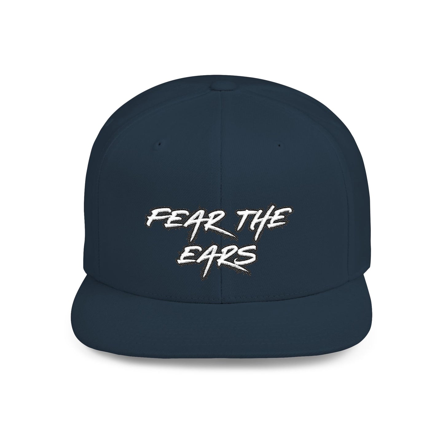 Ears 1 Embroidered Flat Bill Snapback