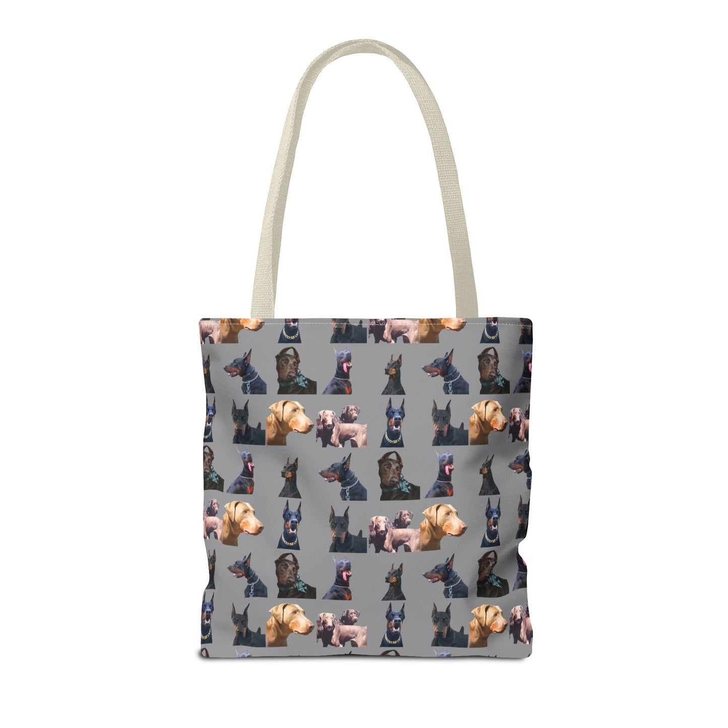 Edition 8 Doberman Model Pattern Gray Tote Bag