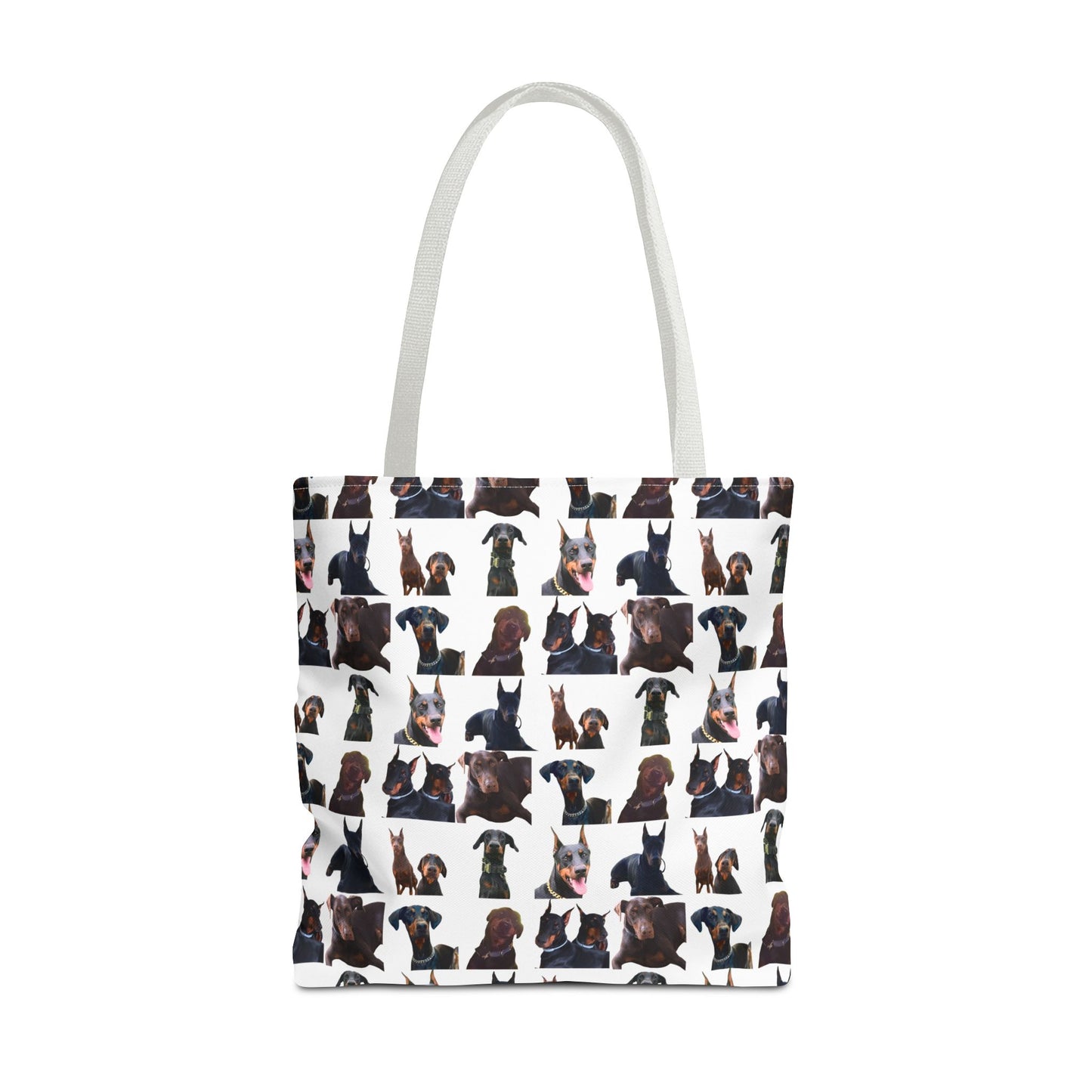 Edition 5 Doberman Model Pattern White Tote Bag