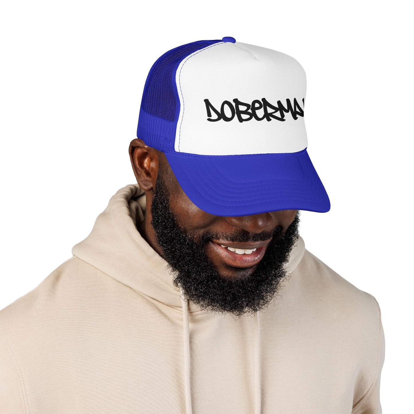 Doberman Graffiti Foam Trucker Hat Made in USA