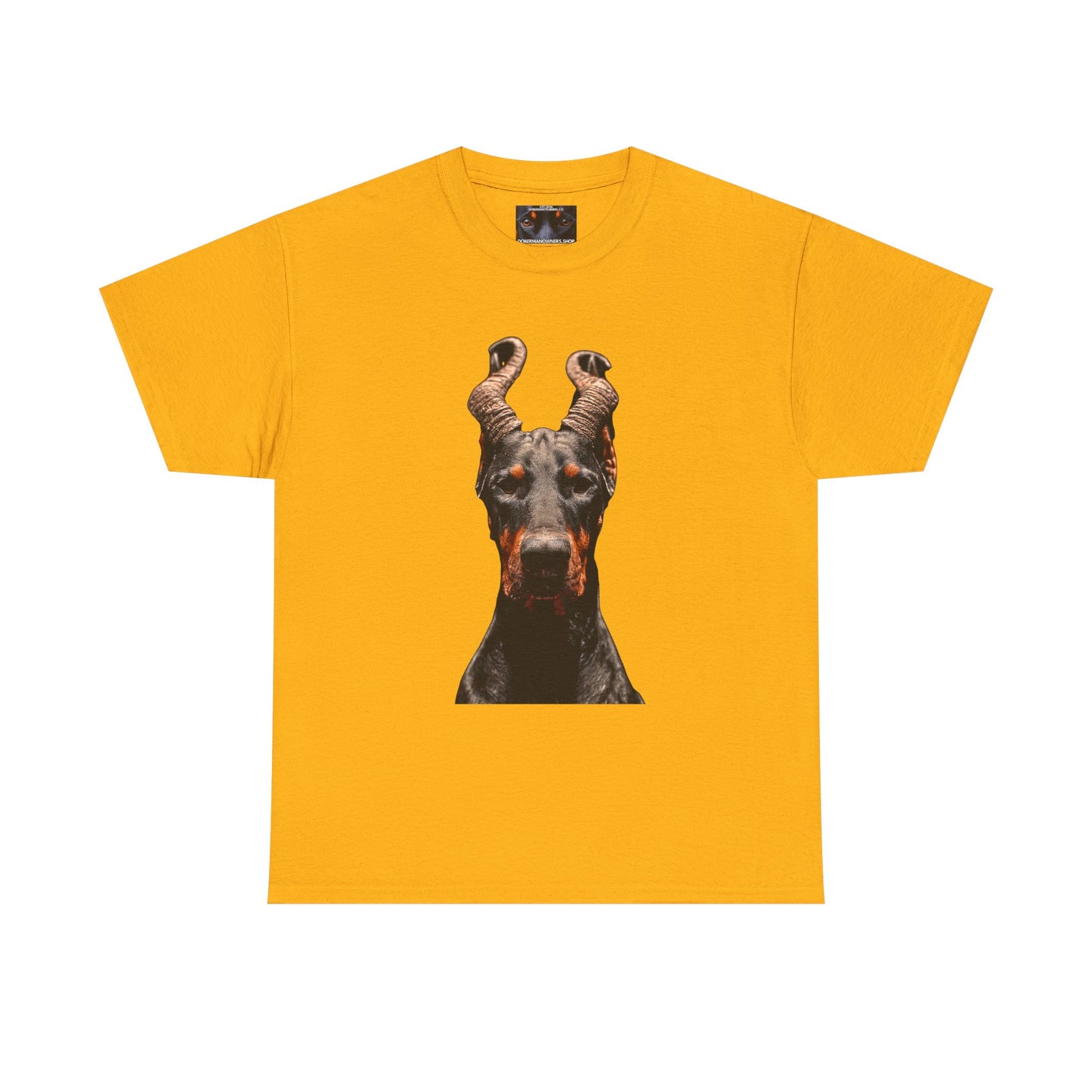 Doberman Goat 1Private Lable Unisex Heavy Cotton Tee