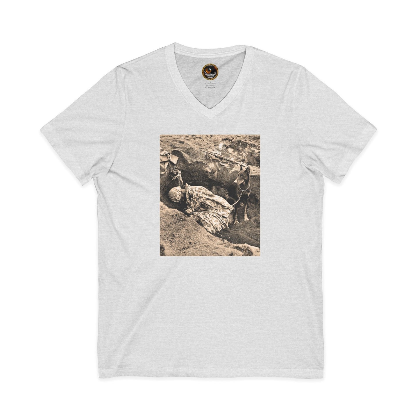 WW 1 Special Edition Private Label Unisex Jersey Short Sleeve V-Neck Tee