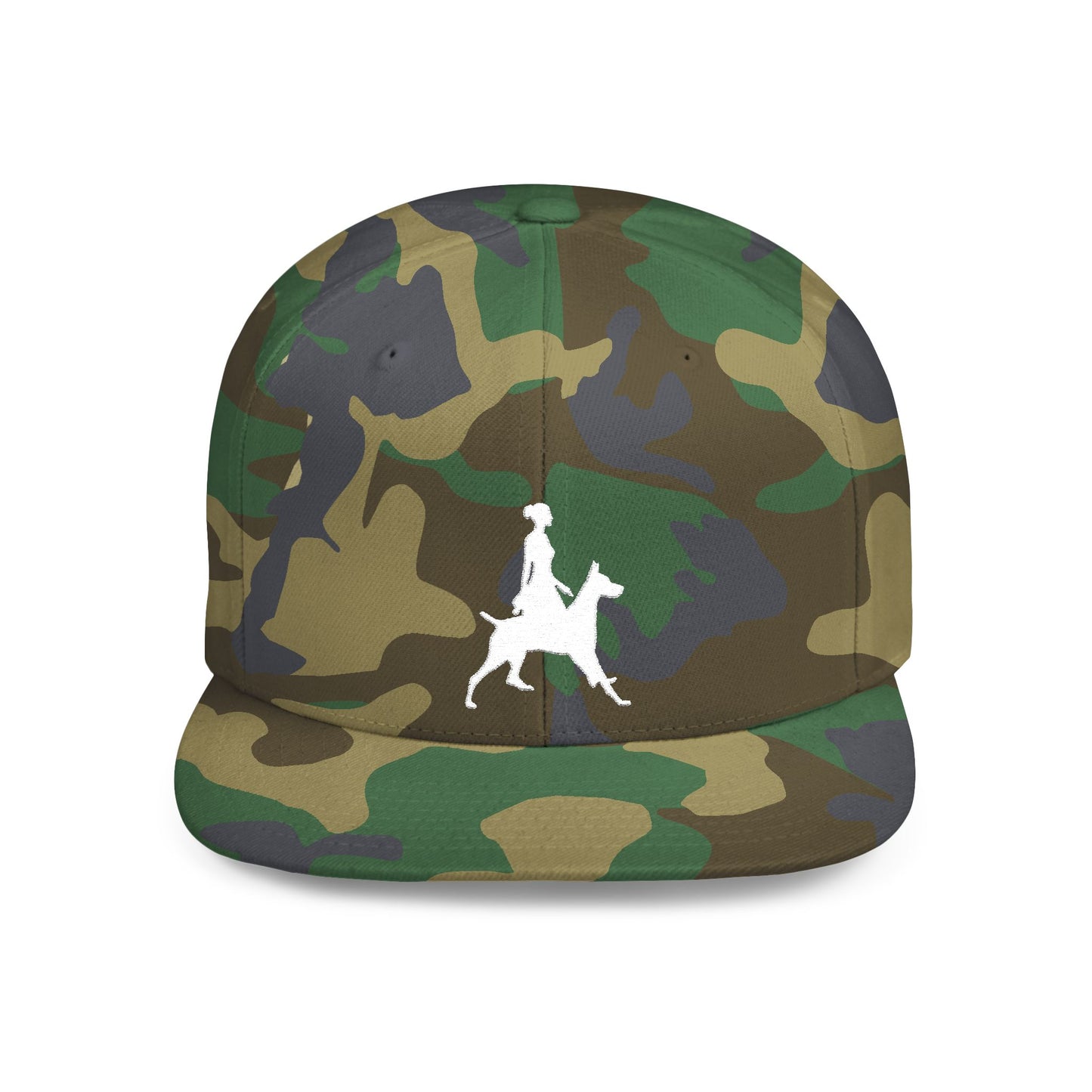 Queen 2 Embroidered Flat Bill Snapback