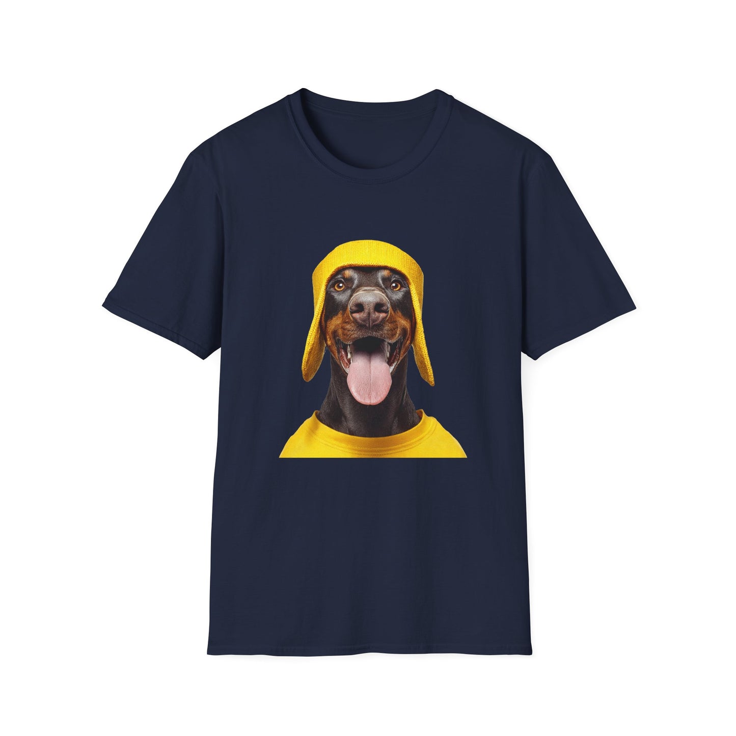 Doberman 3 Portrait T‑Shirt