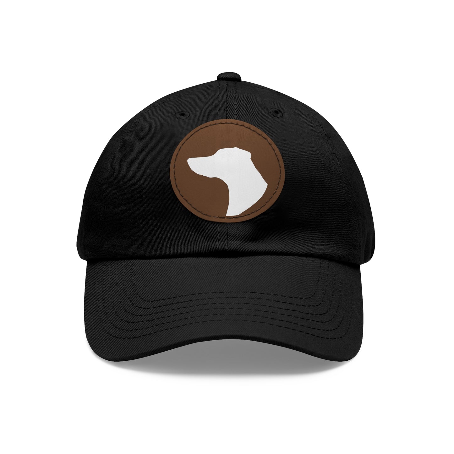 N 1 Dad Hat with Leather Patch (Round)