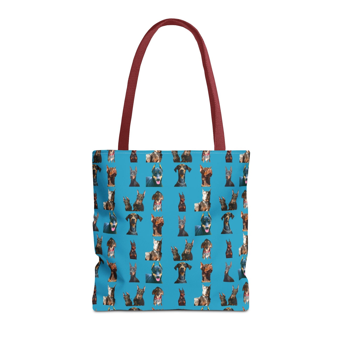Edition 4 Doberman Model Pattern Turquoise Tote Bag