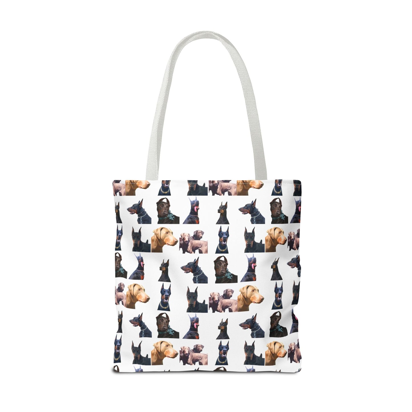 Edition 8 Doberman Model Pattern White Tote Bag