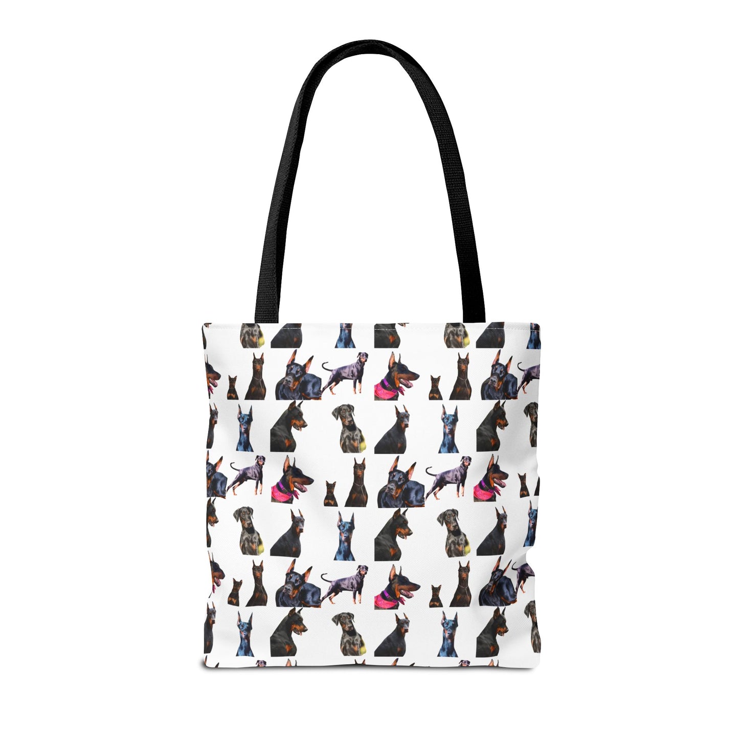 Edition 7 Doberman Model Pattern White Tote Bag