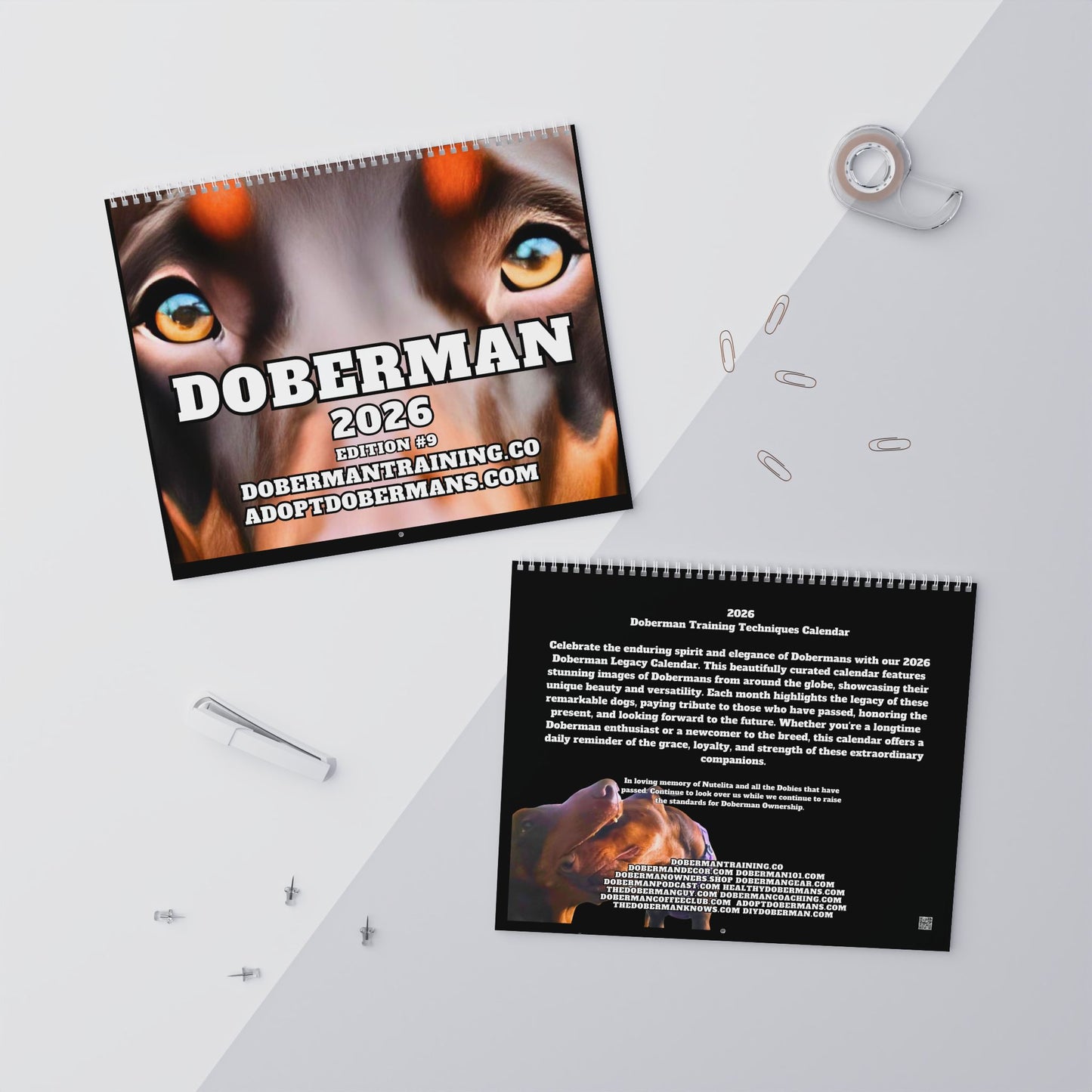 Edition 9 2026 Doberman Calendars