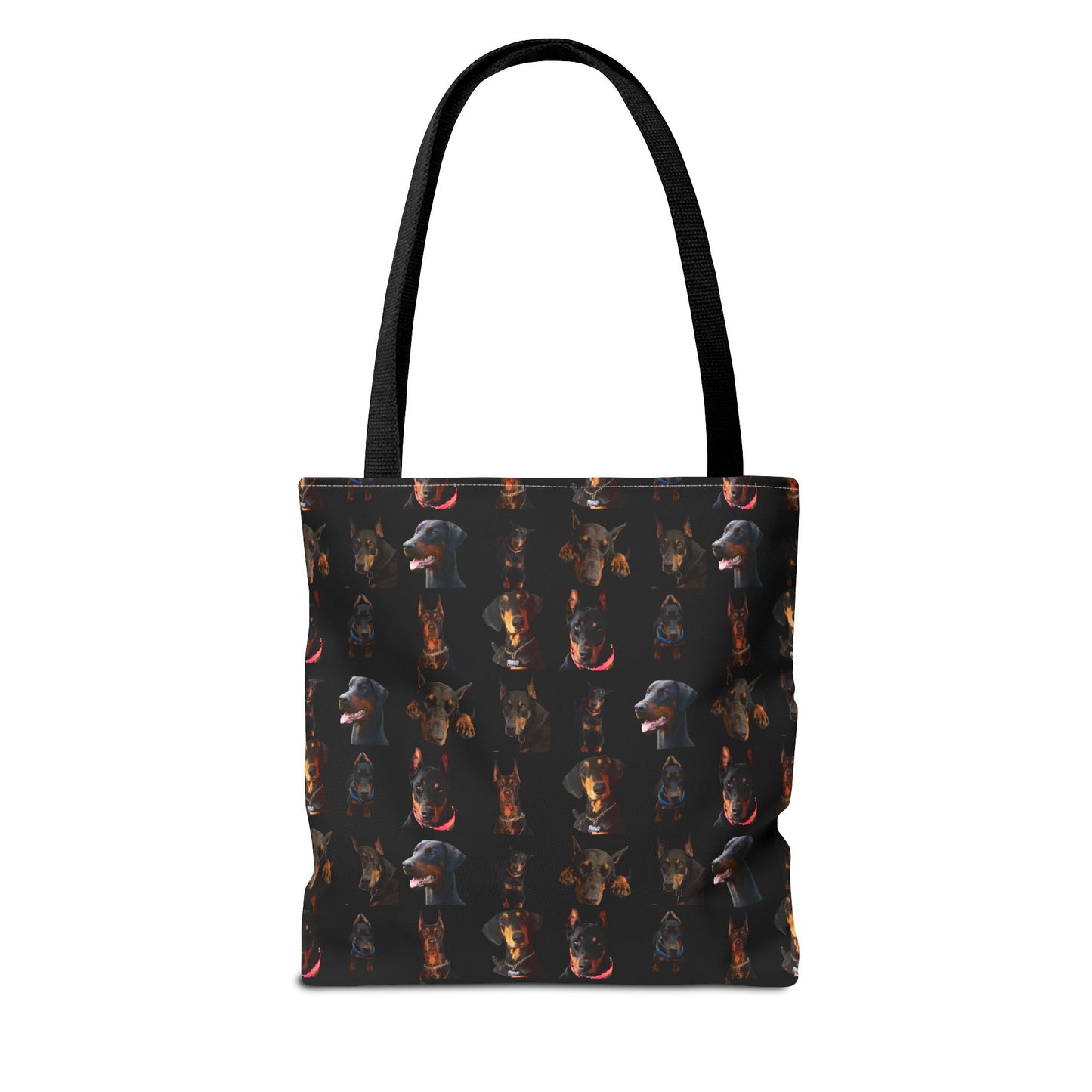Edition 2 Doberman Model Pattern Black Tote Bag