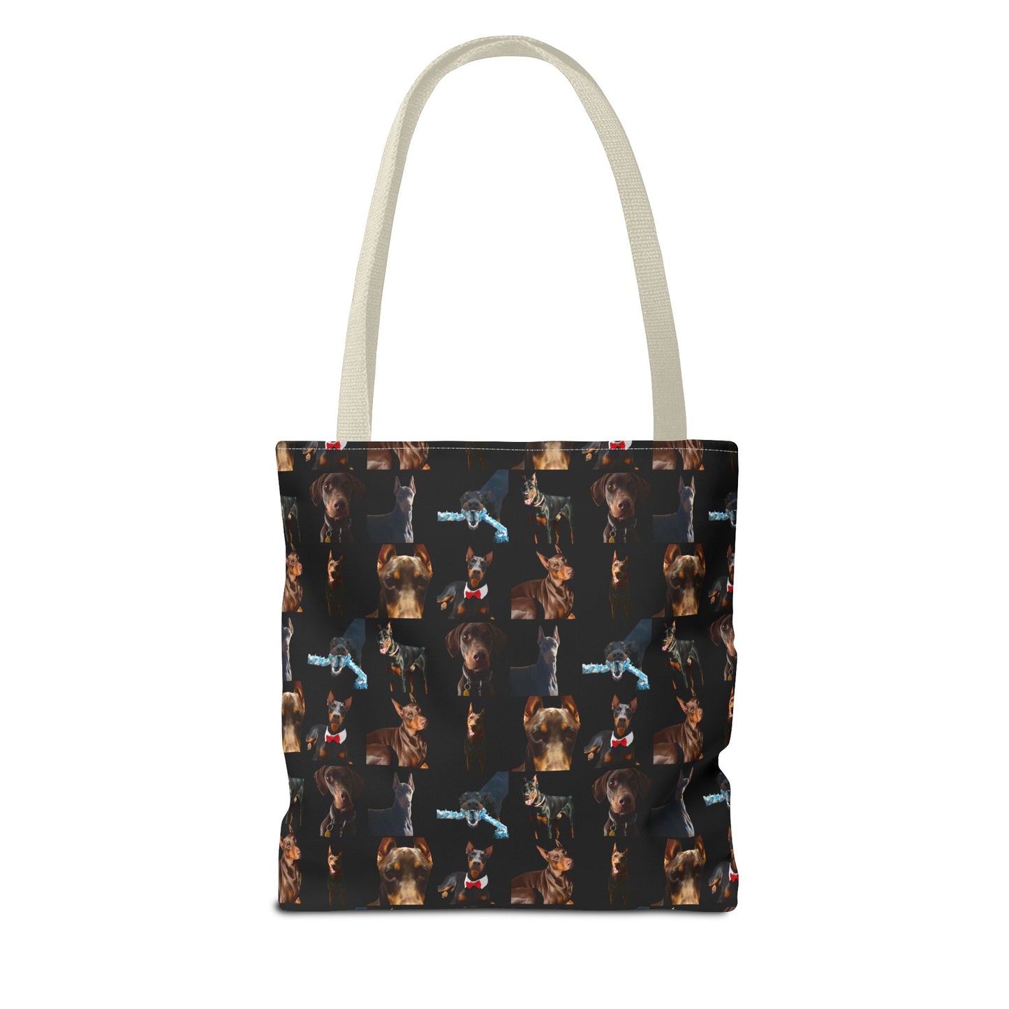 Edition 1 Doberman Model Pattern Black Tote Bag