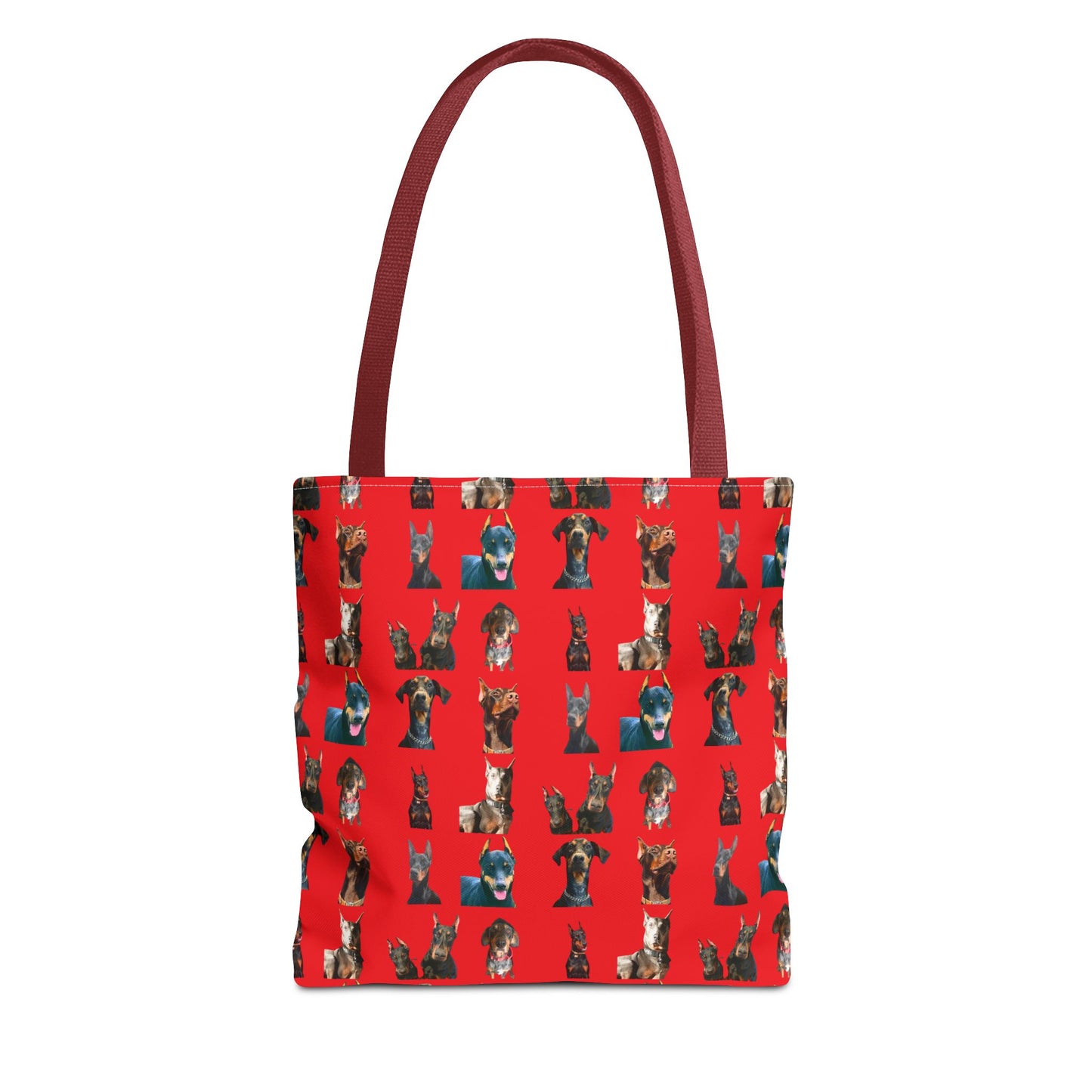 Edition 4 Doberman Model Pattern Red Tote Bag