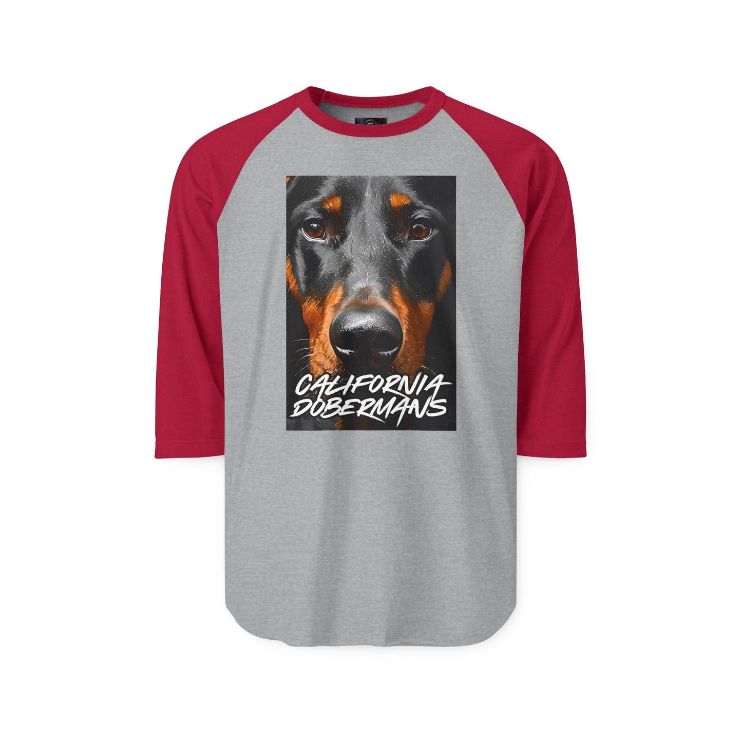 Doberman California 1 Unisex Three-Quarter Sleeve Raglan Shirt