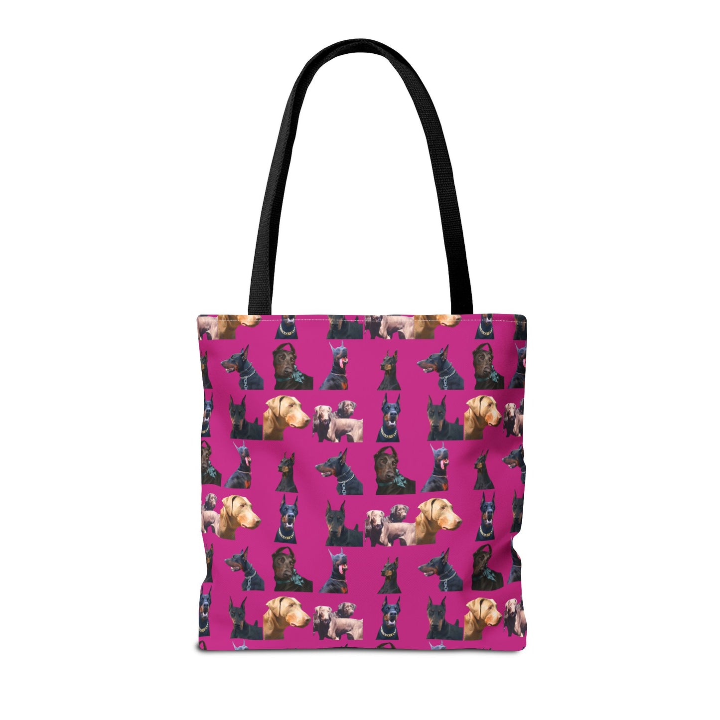 Edition 8 Doberman Model Pattern Pink Tote Bag
