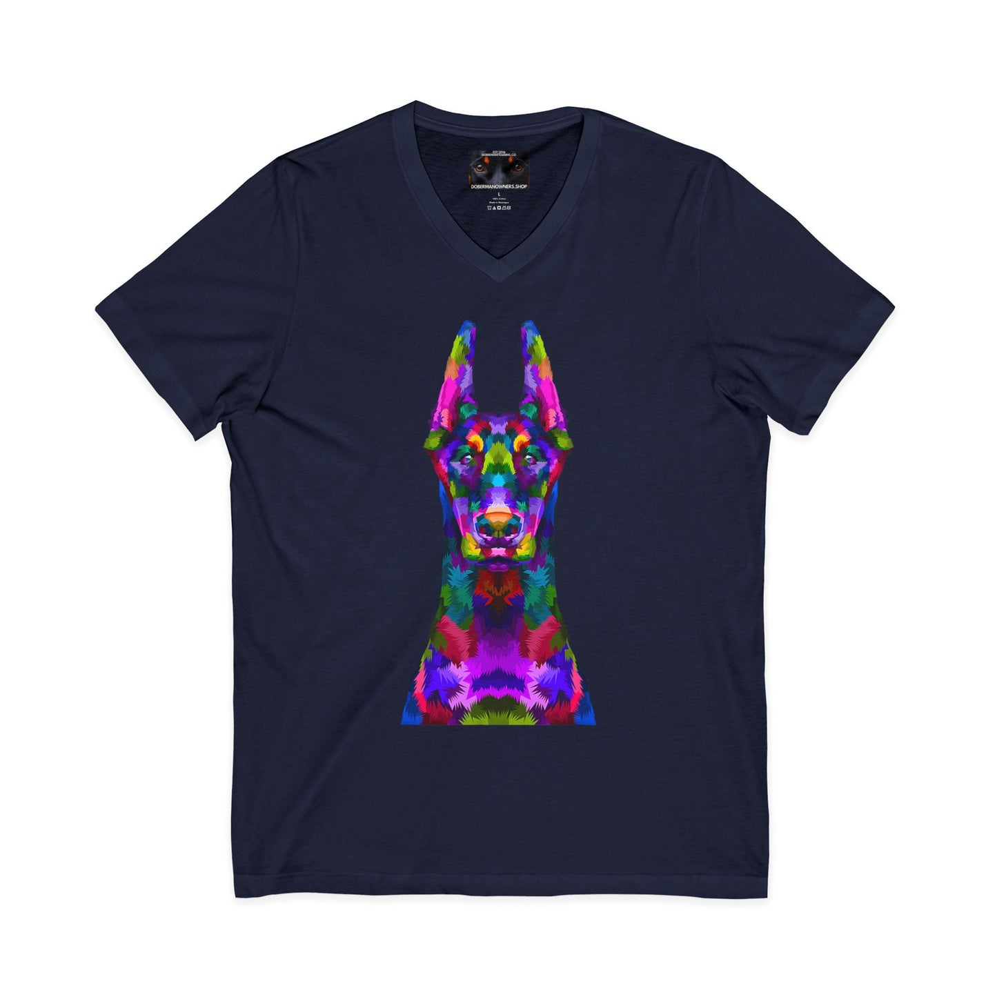 Look 1 Private Label Unisex Jersey Short Sleeve V-Neck Tee
