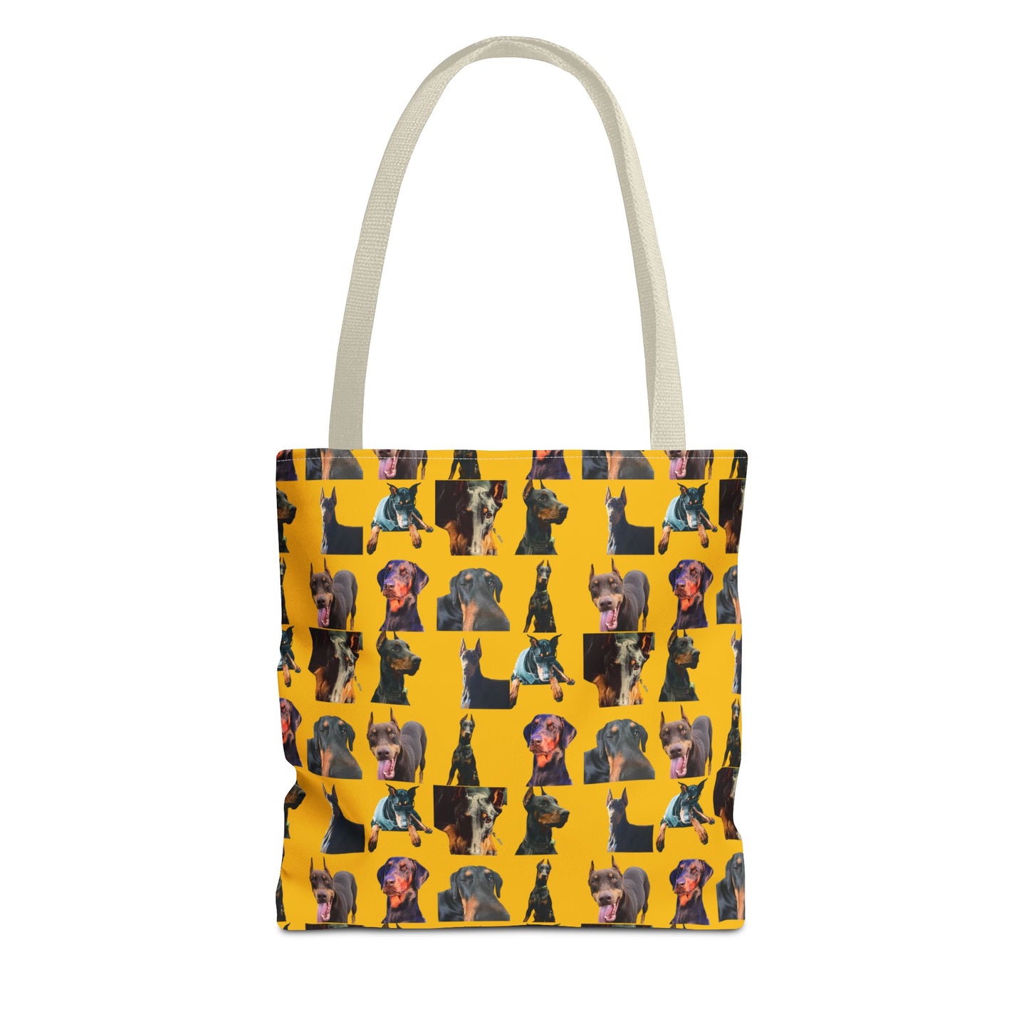 Edition 3 Doberman Model Pattern Yellow Tote Bag