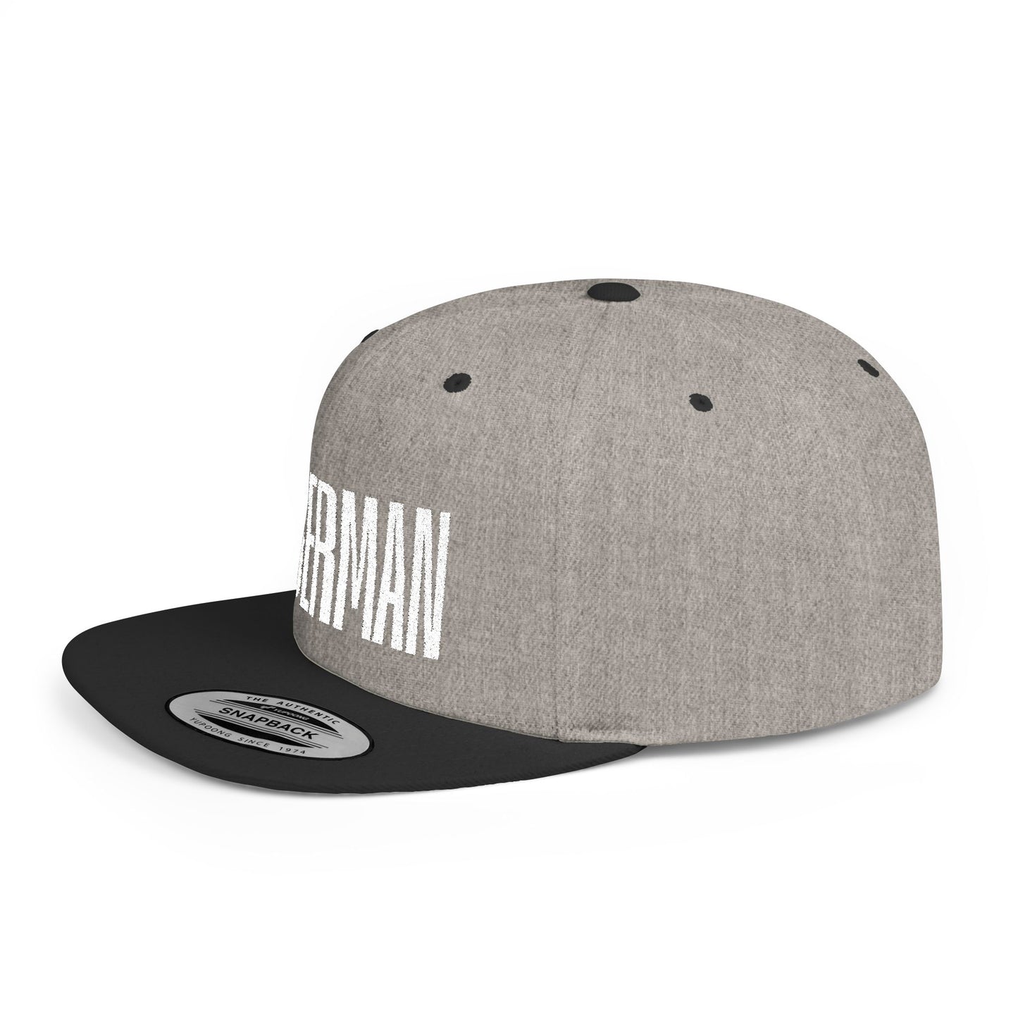 Doberman 2 Embroidered Flat Bill Snapback