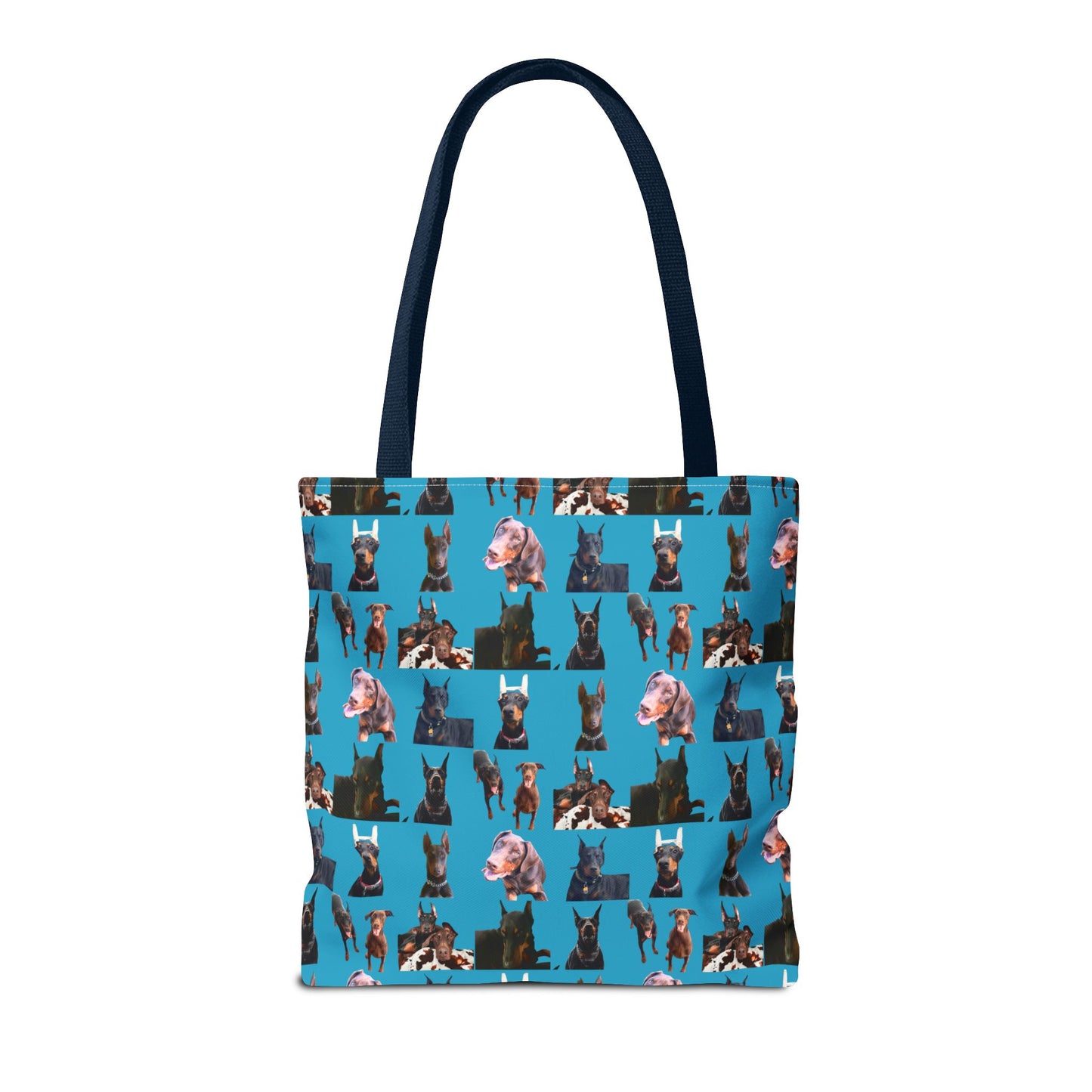Edition 10 Doberman Model Pattern Turquoise Tote Bag