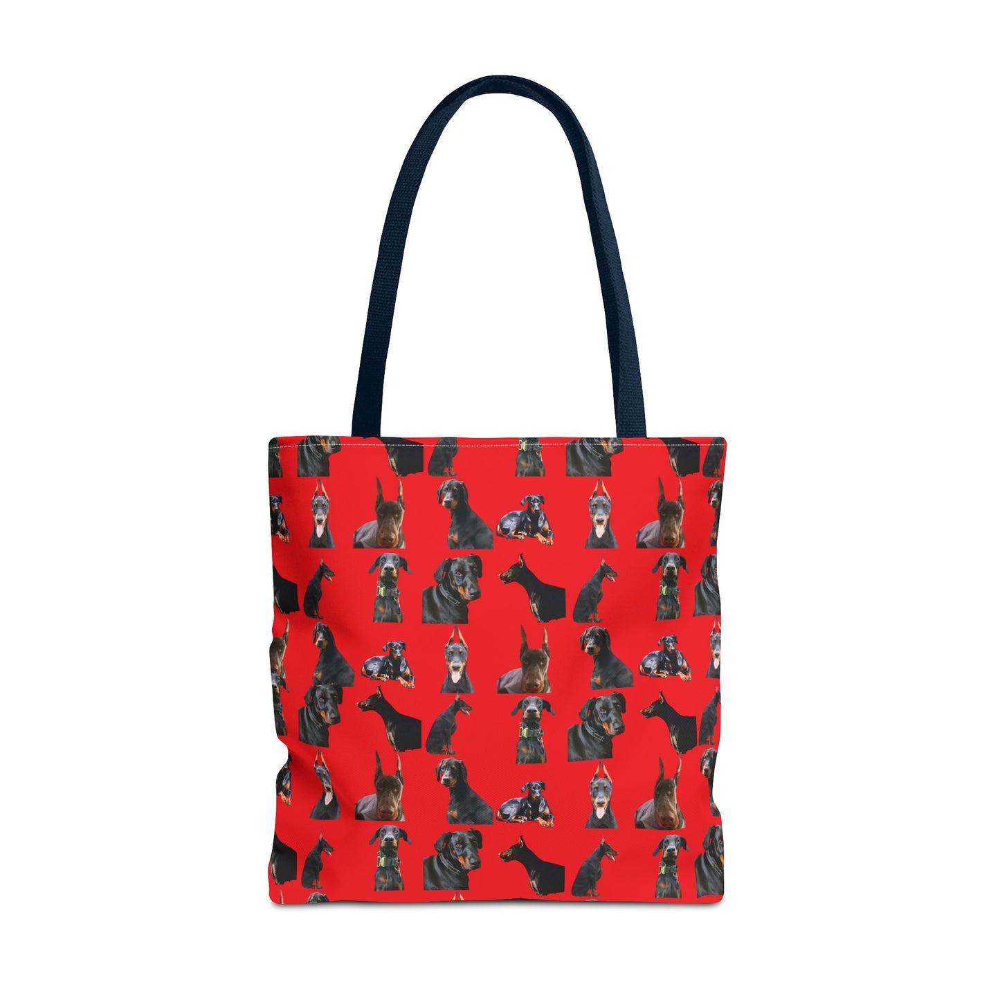 Edition 6 Doberman Model Pattern Red Tote Bag