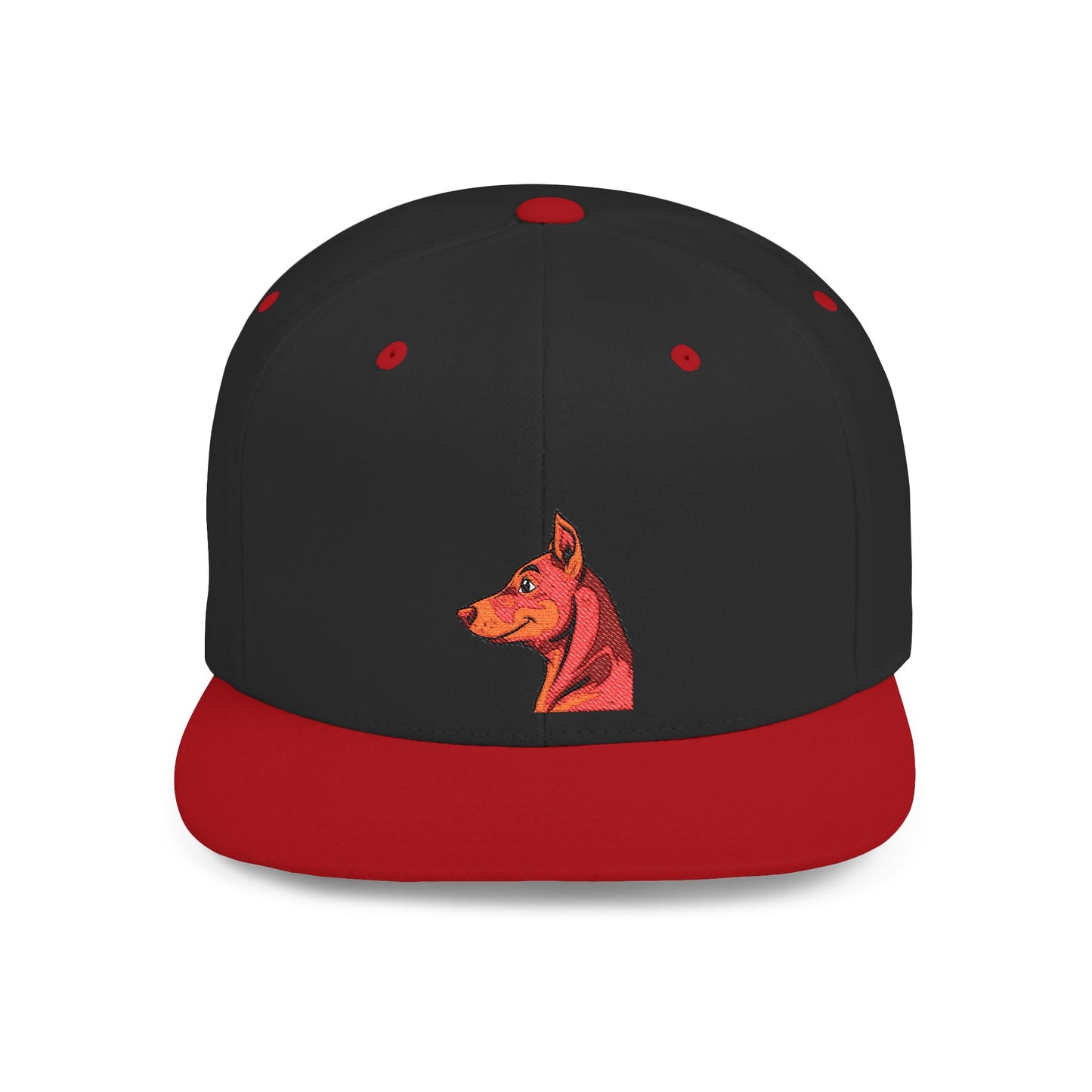 Custom Embroidered Flat Bill Snapback