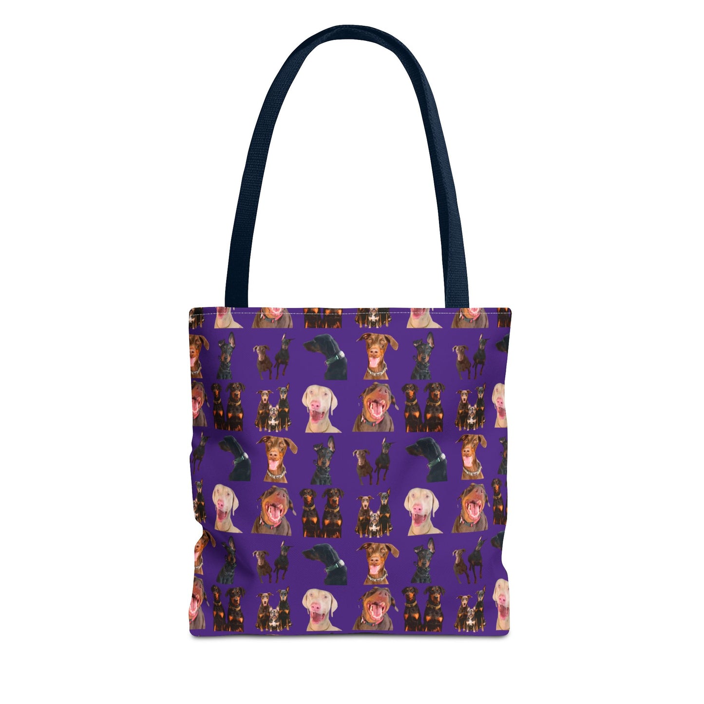Edition 9 Doberman Model Pattern Purple Tote Bag