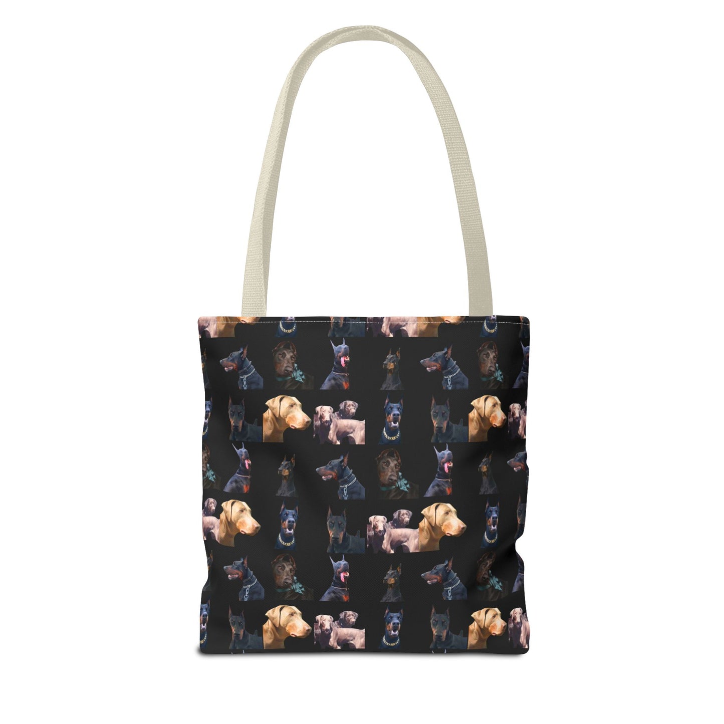 Edition 8 Doberman Model Pattern Black Tote Bag