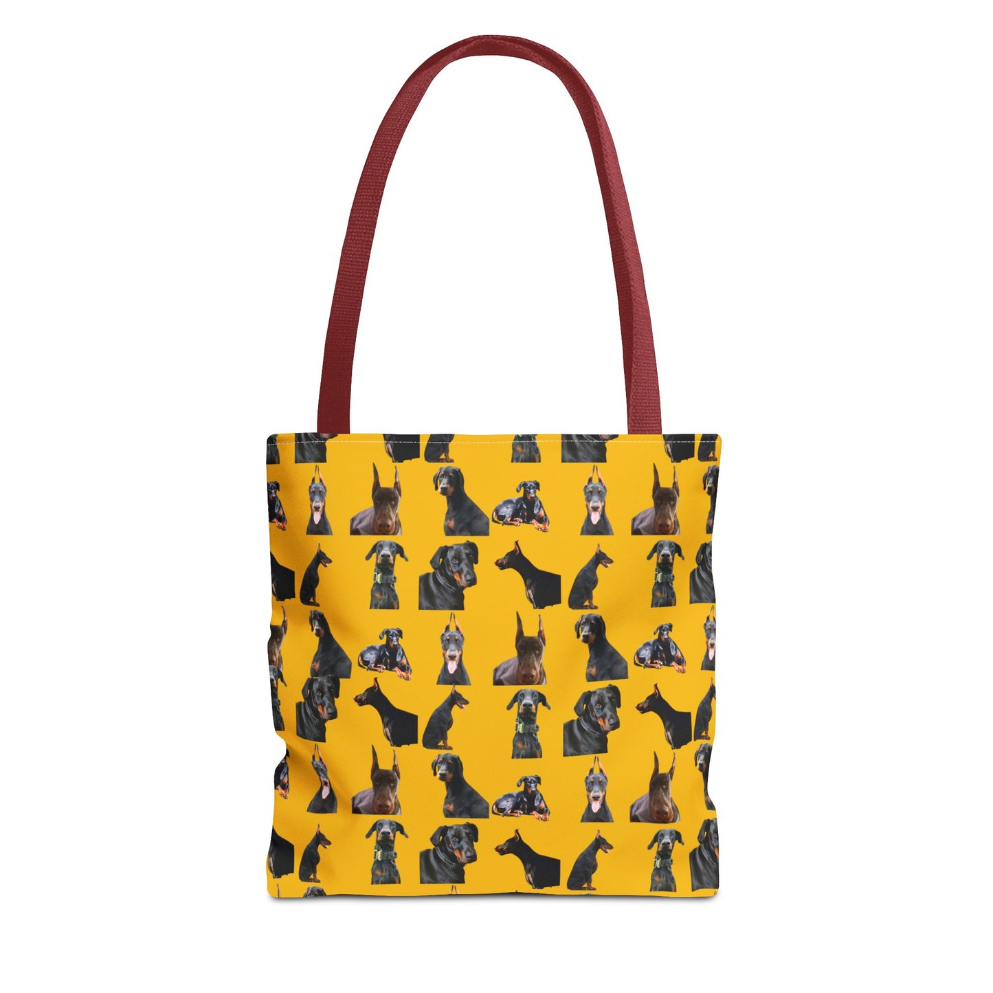 Edition 6 Doberman Model Pattern Yellow Tote Bag