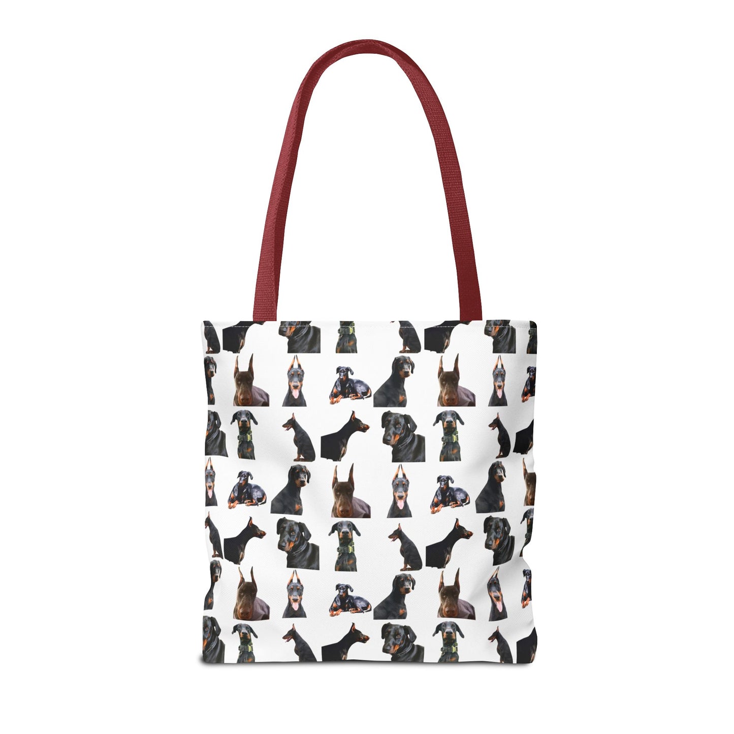 Edition 6 Doberman Model Pattern White Tote Bag