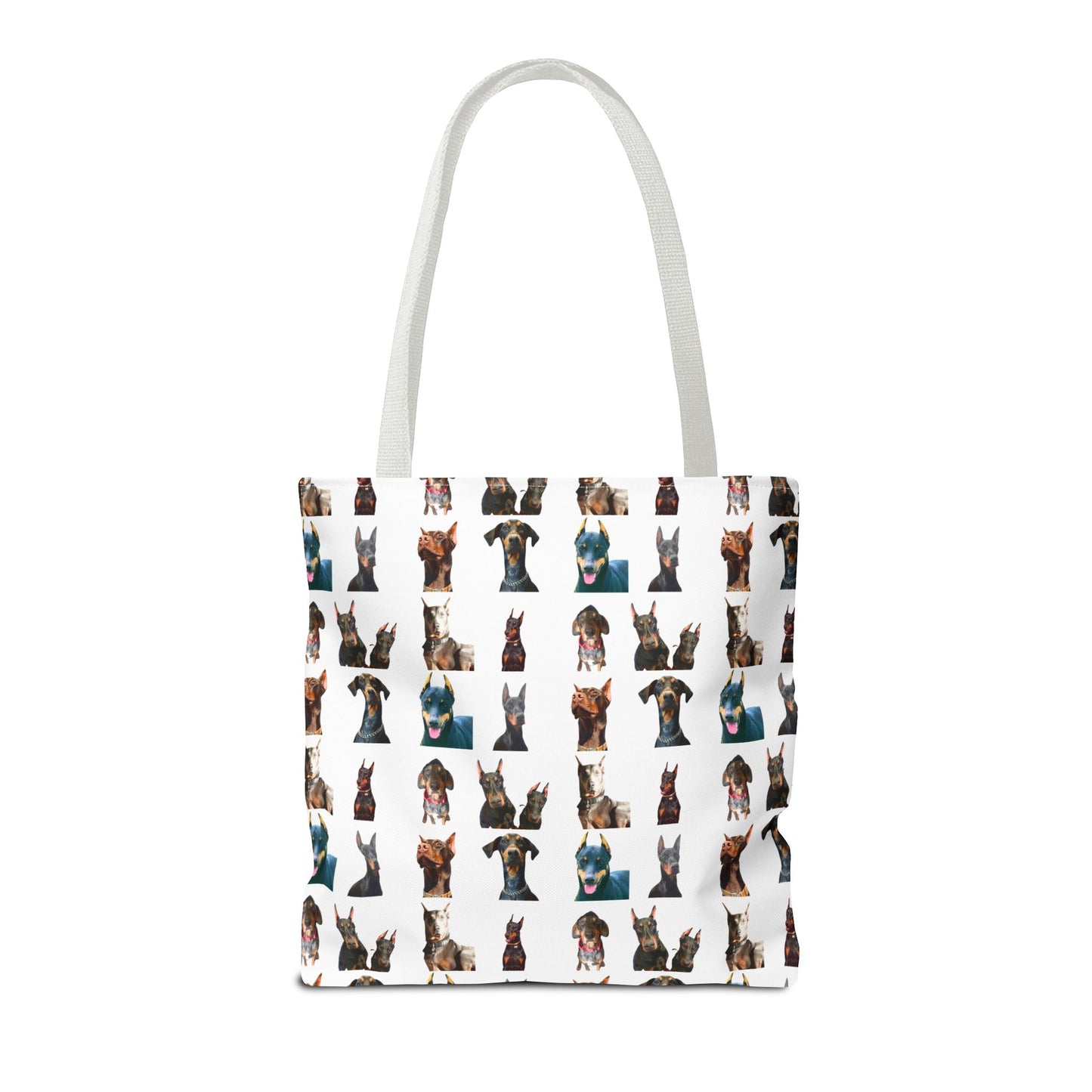 Edition 4 Doberman Model Pattern White Tote Bag