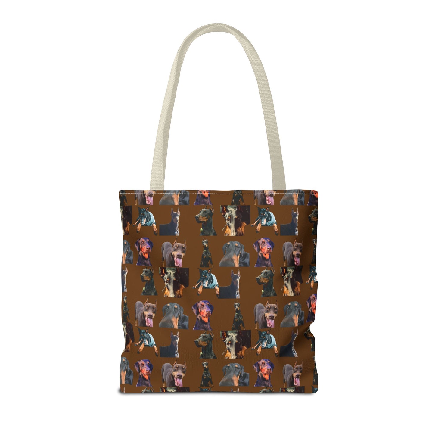 Edition 3 Doberman Model Pattern Brown Tote Bag