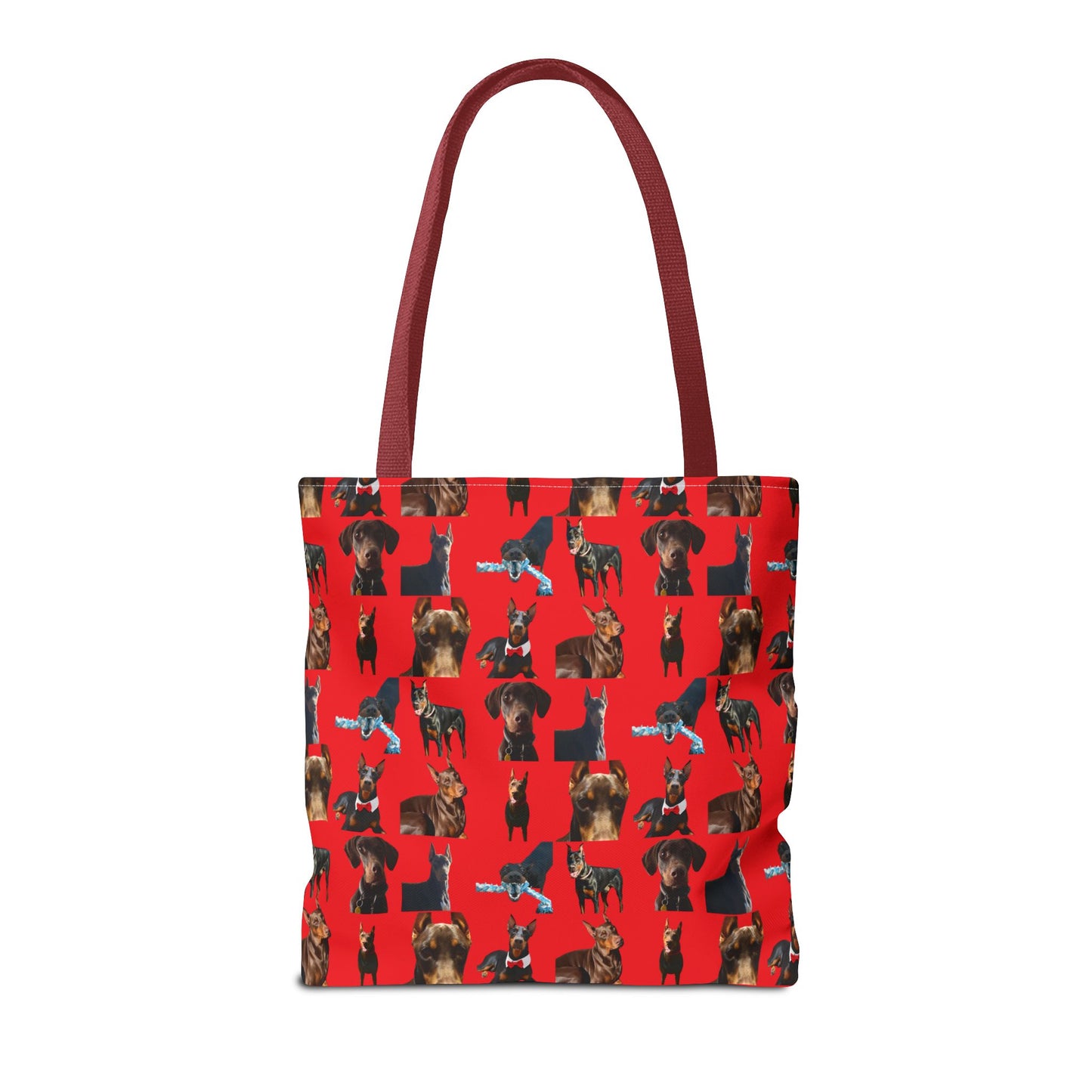 Edition 1 Doberman Model Pattern Red Tote Bag