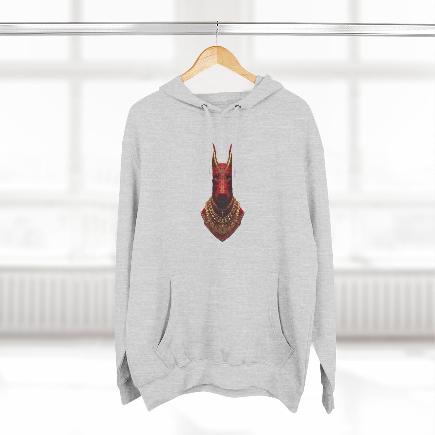 Doberman Goat 3 Fleece Hoodie
