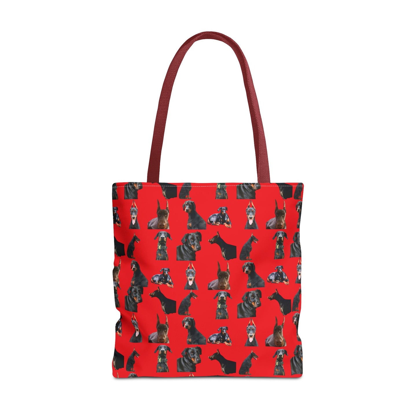 Edition 6 Doberman Model Pattern Red Tote Bag