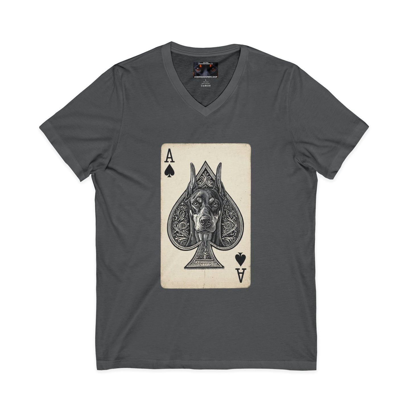 Deck 1 Private Label Unisex Jersey Short Sleeve V-Neck Tee