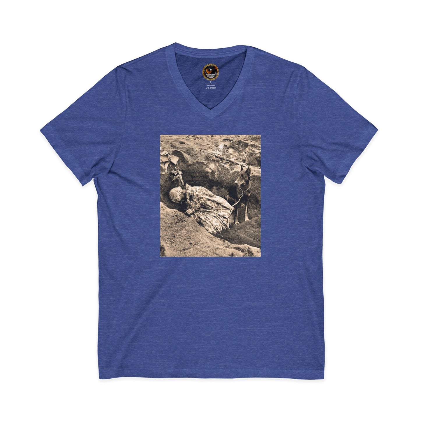 WW 1 Special Edition Private Label Unisex Jersey Short Sleeve V-Neck Tee