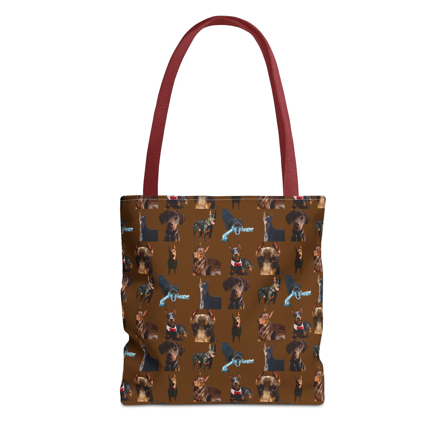 Edition 1 Doberman Model Pattern Brown Tote Bag