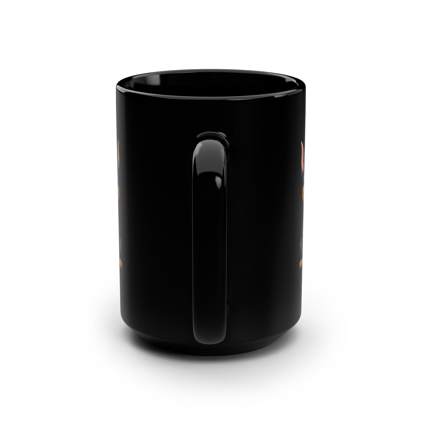 Cartoon Doberman 1 Black 15oz Coffee Mug