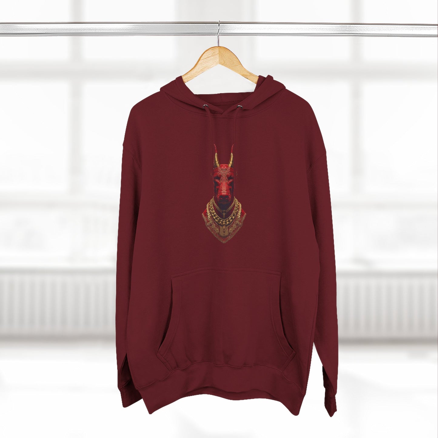 Doberman Goat 3 Fleece Hoodie