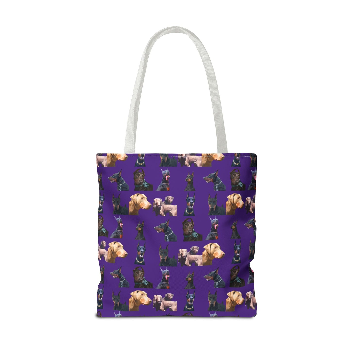 Edition 8 Doberman Model Pattern Purple Tote Bag