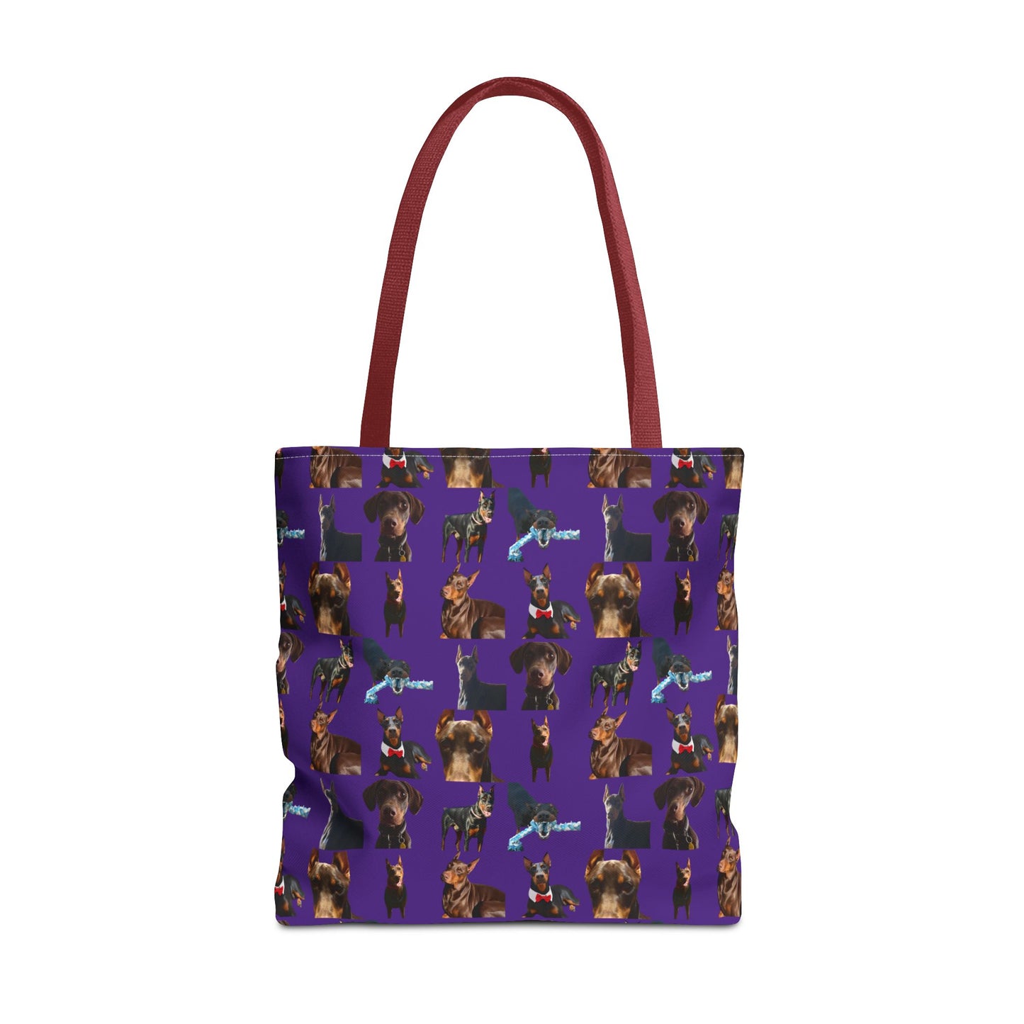 Edition 1 Doberman Model Pattern Purple Tote Bag