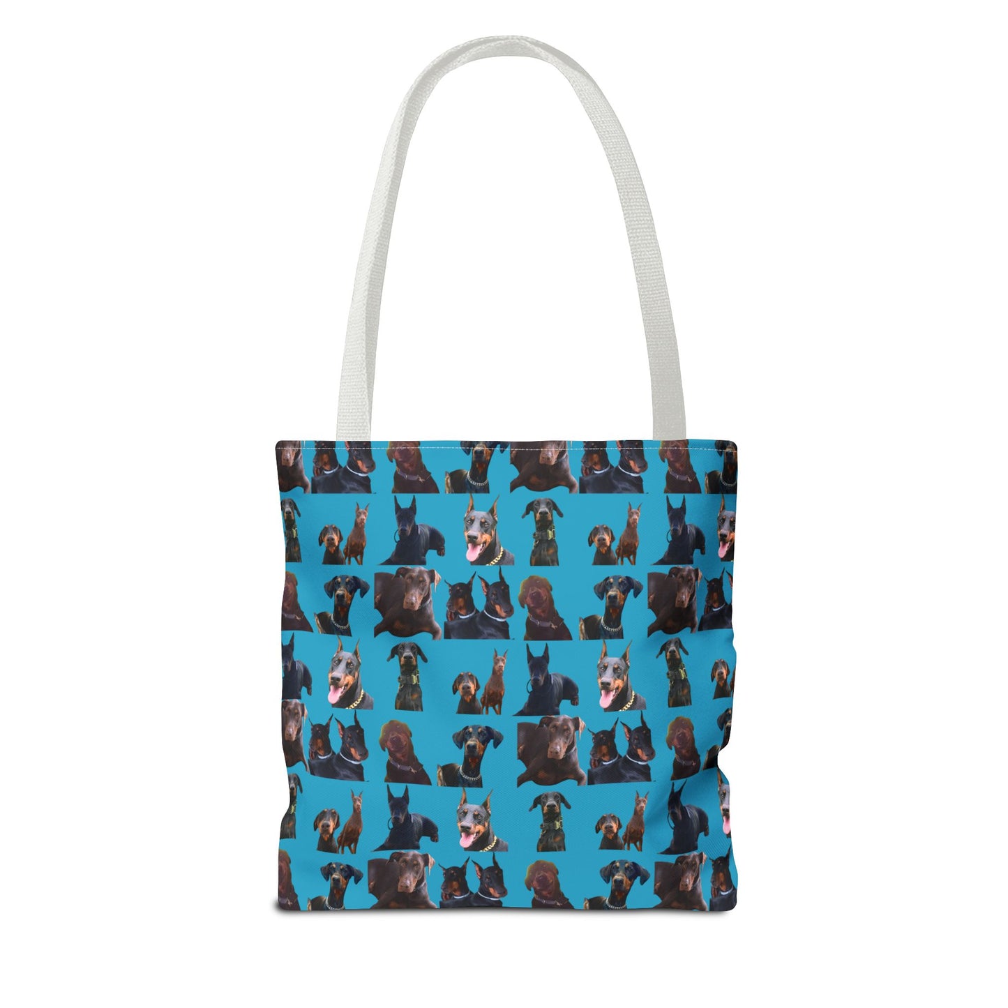 Edition 5 Doberman Model Pattern Turquoise Tote Bag