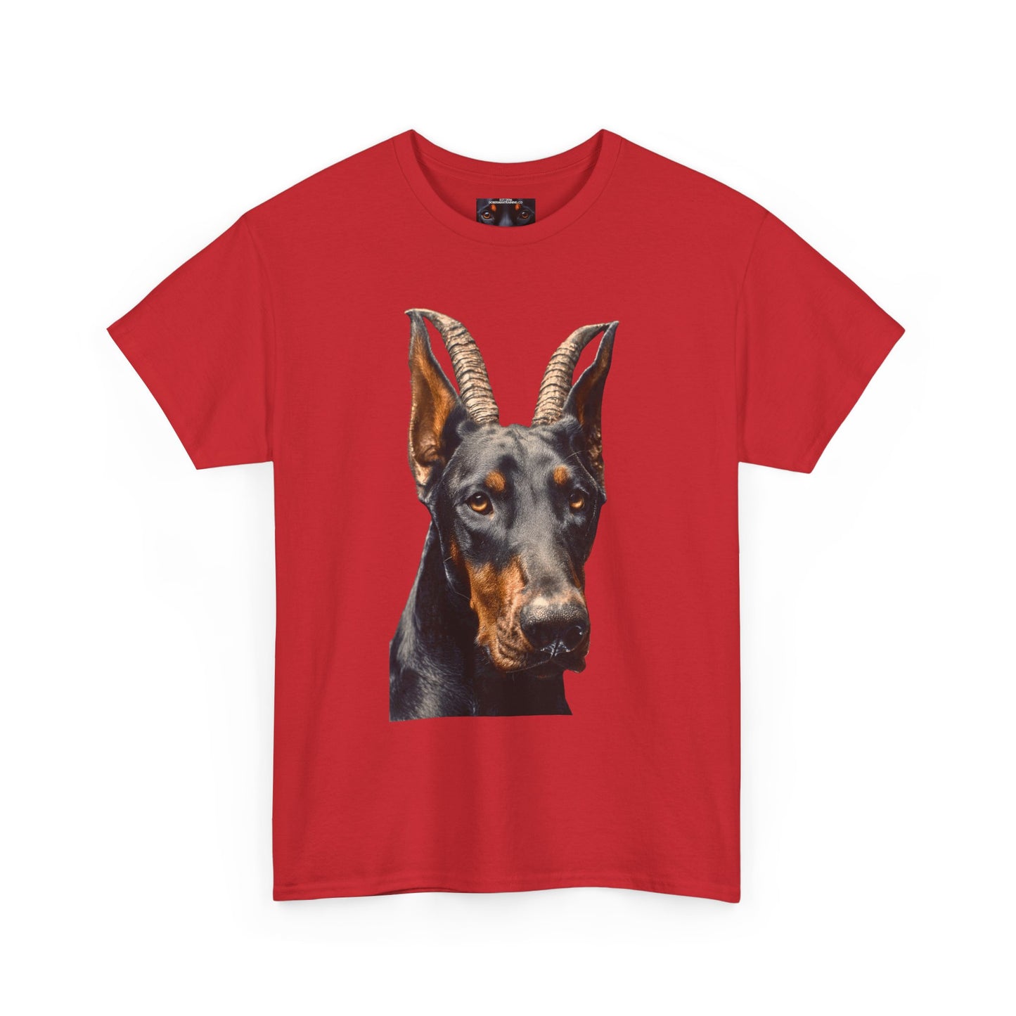 Doberman Goat 2 Private Lable Unisex Heavy Cotton Tee